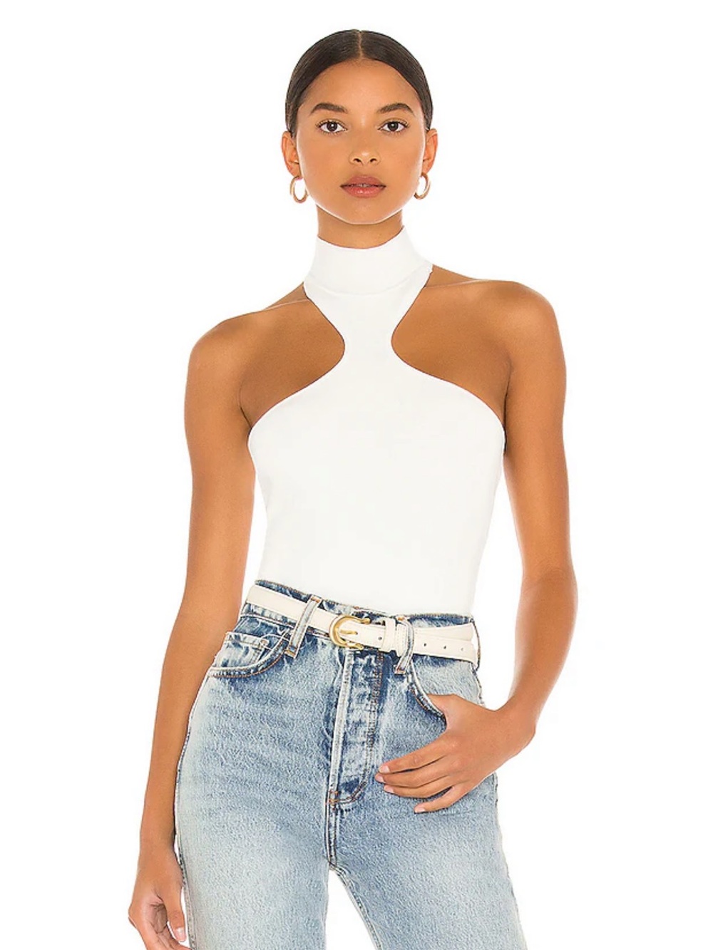 Kallie Halter Bodysuit in White
superdown